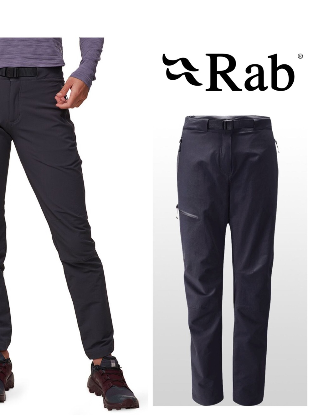 NWOT Rab Vector Dark Gray Outdoor Stretch Track pants